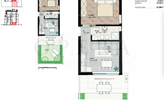 Nuovo Bilocale con giardino.