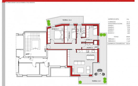 Appartamento tricamere in condominio nuovo