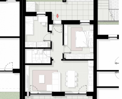 Trilocale con giardino e posto auto nel Cuore di Salorno