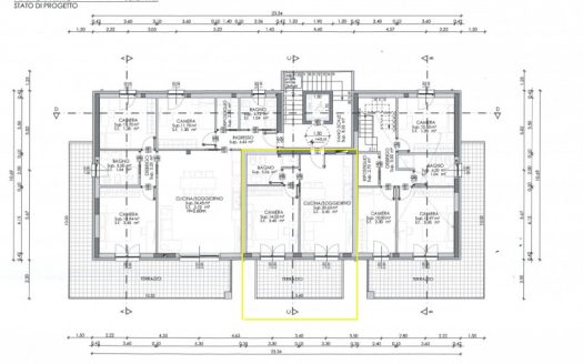 Miniappartamento con giardino in palazzina in costruzione