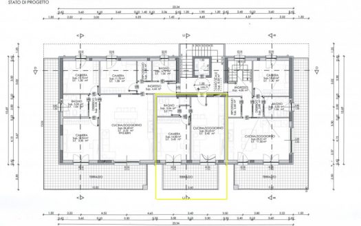 Miniappartamento con giardino in palazzina in costruzione