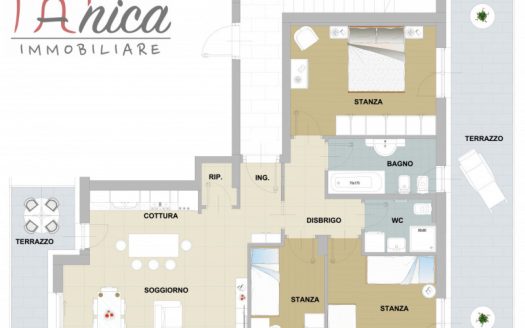 TRENTO NORD – APPARTAMENTO NUOVO TRE STANZE