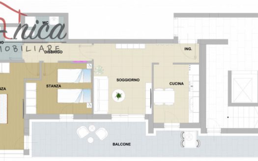 TRENTO NORD – APPARTAMENTO NUOVO DUE STANZE ULTIMO PIANO