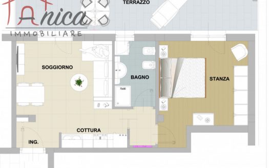 TRENTO NORD – APPARTAMENTO BILOCALE AL TERZO PIANO