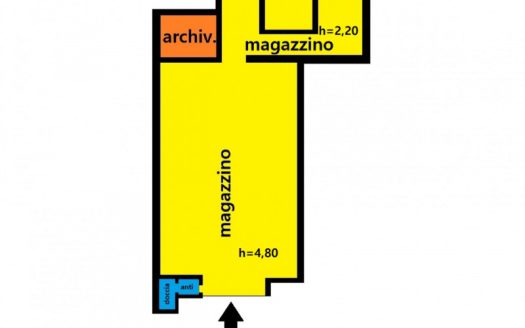 Ampio magazzino, Via Galilei;