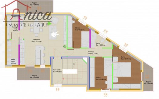 CALDONAZZO – APPARTAMENTO TRE STANZE E DUE BAGNI