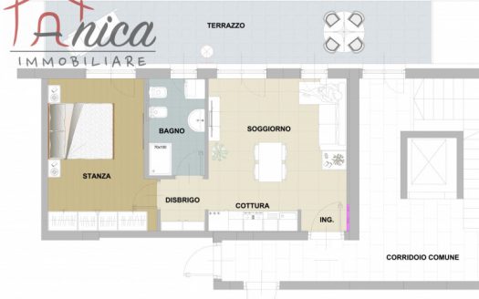 TRENTO NORD – APPARTAMENTO BILOCALE AL TERZO PIANO