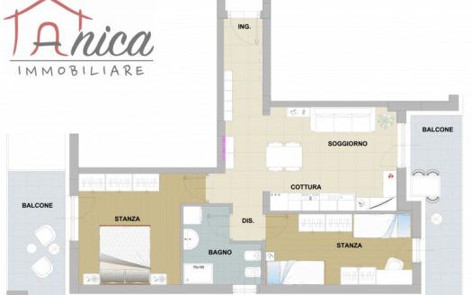 TRENTO NORD – APPARTAMENTO DUE STANZE AL PRIMO PIANO