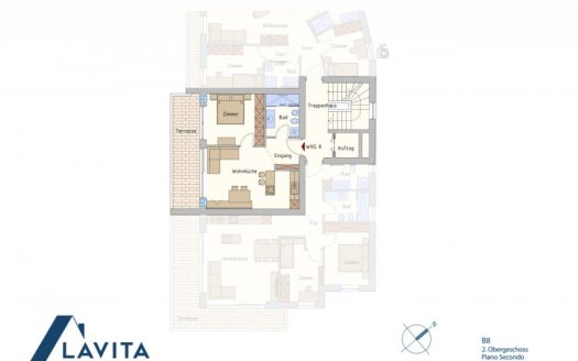 Nuovo Bilocale con Balcone a Montagna – Casaclima A Nature