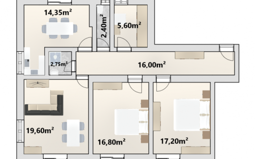 Appartamento con grande potenziale in posizione tranquilla