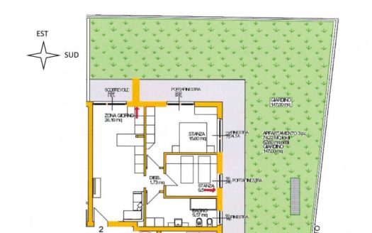 Appartamento trilocale con giardino a Mezzolombardo