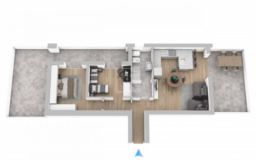 TRILOCALE CON DOPPIO TERRAZZO