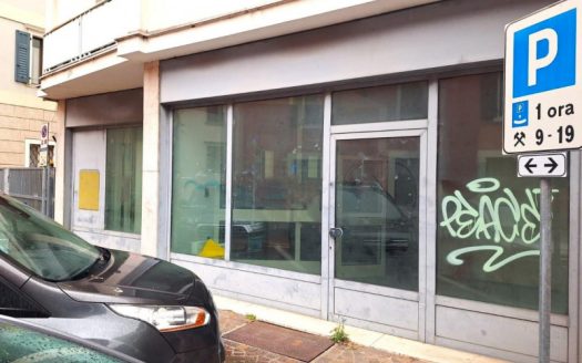 Negozio con corte e deposito interrato